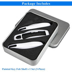 Coque de remplacement pour clé Porsche, 3 pièces, peinte 