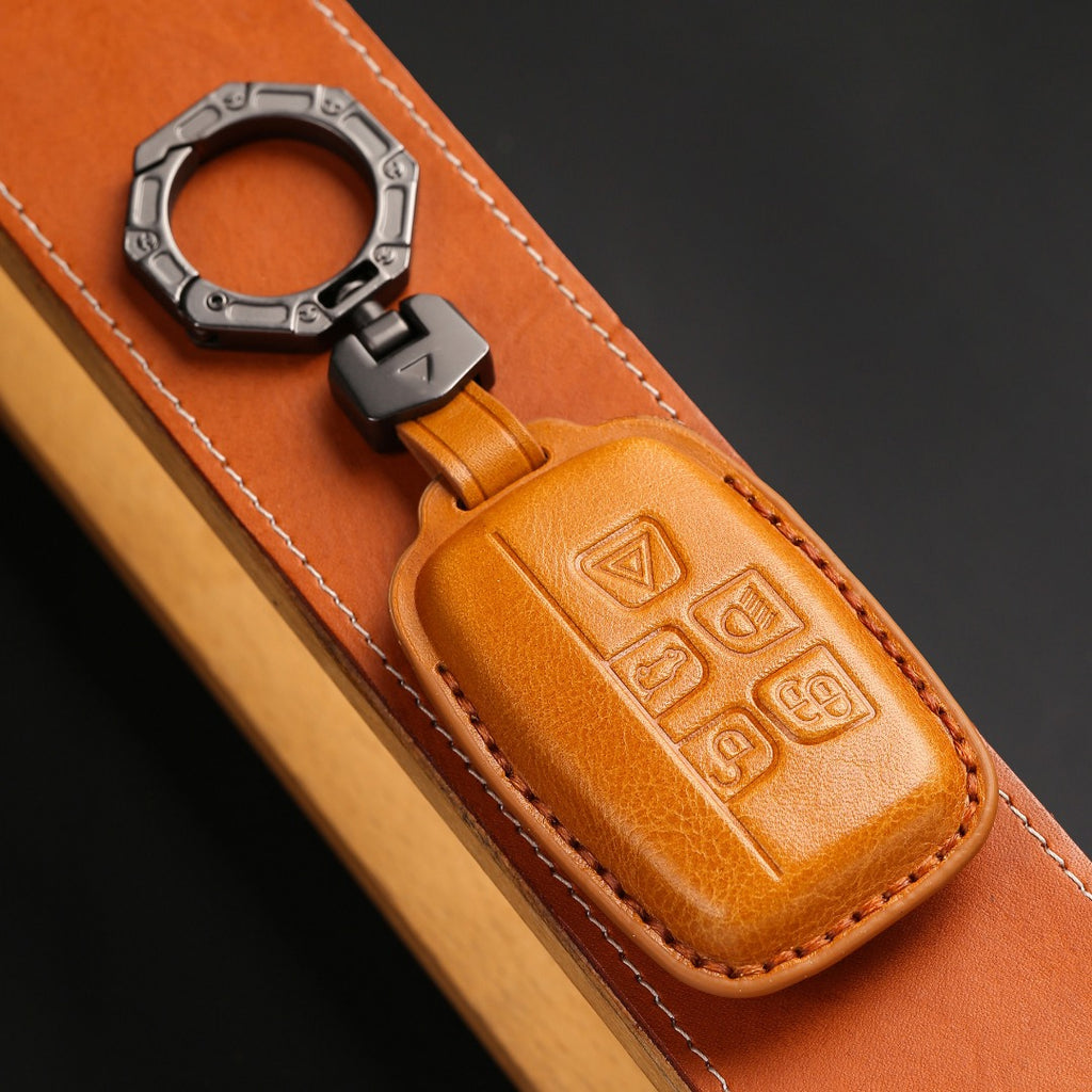 Land Rover/Jaguar Leather Key Cover | Handmade Full-Grain | Precision Fit 2010-2025 Models