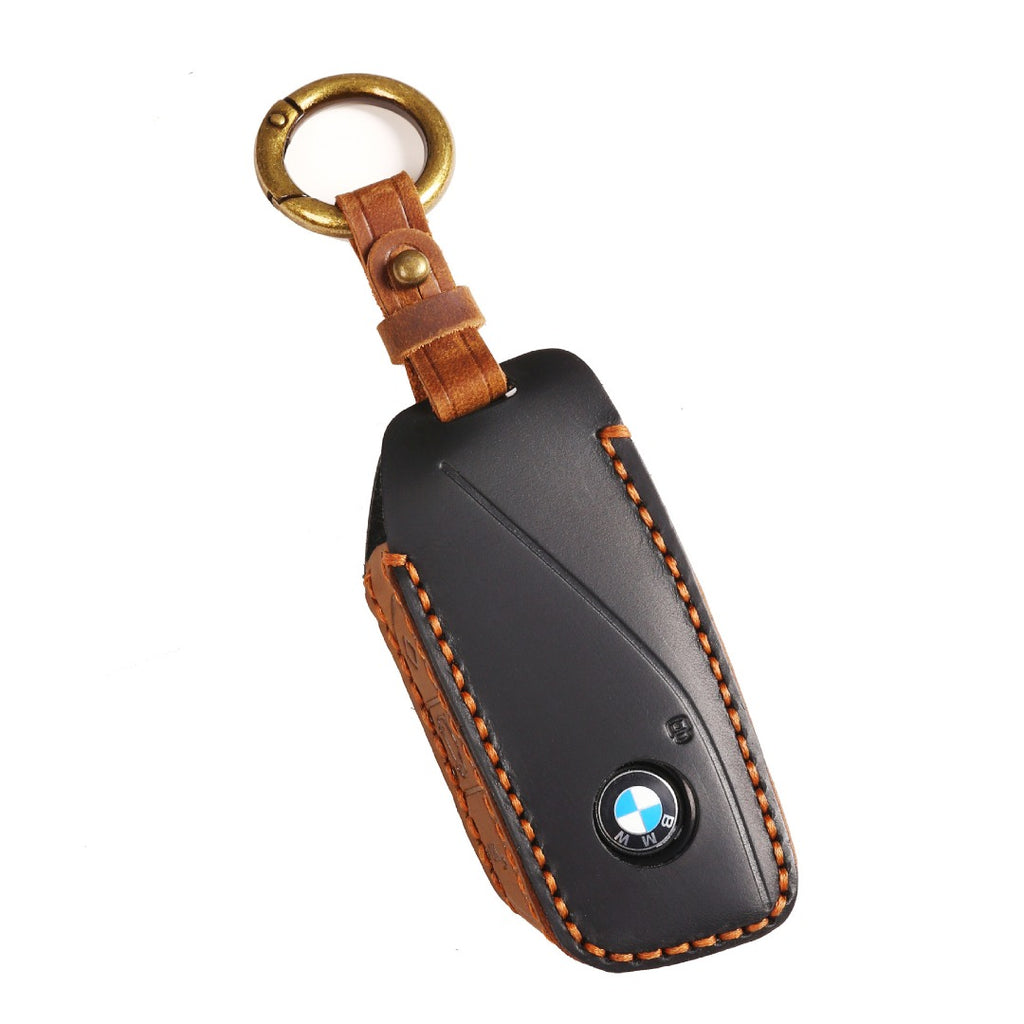 Carsine BMW X7 Leather Car Key Cover Black