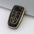 Carsine Ford Car Key Case Golden Edge Black / Key case