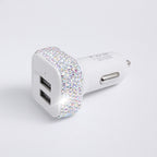 Rhinestone Car Charger Dual USB