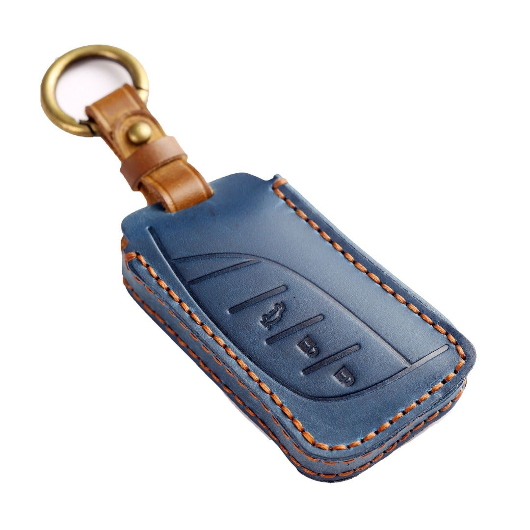 Lexus ES200 RX/ES300 NX200 LM350h LM500 Leder-Autoschlüsselhülle mit 3, 4 und 5 Tasten