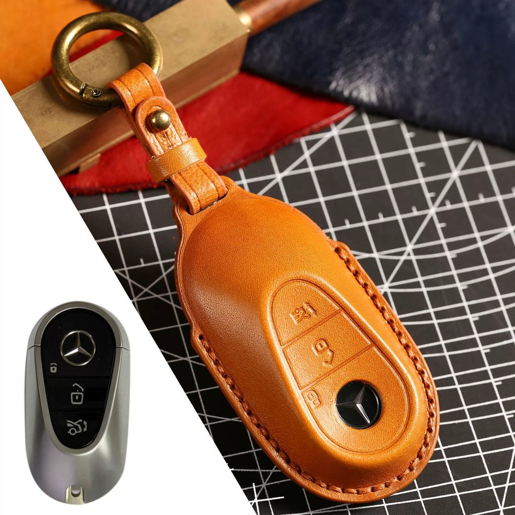 Luxury Mercedes-Benz/Maybach Leather Key Cover | Premium Protection for All Models