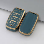Jeep Dodge Ram Chrysler Car Key Case Golden Edge