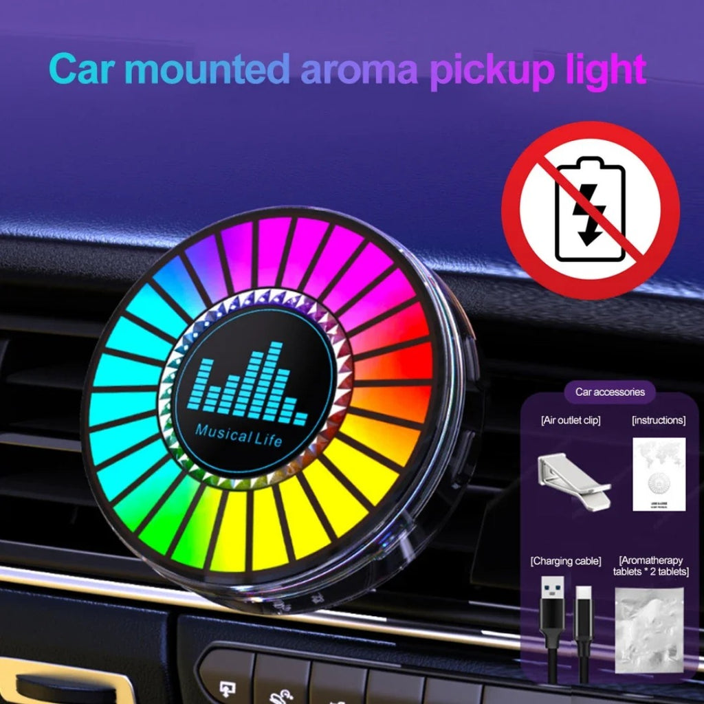 Car RGB Voice-controlled Music Atmosphere Light