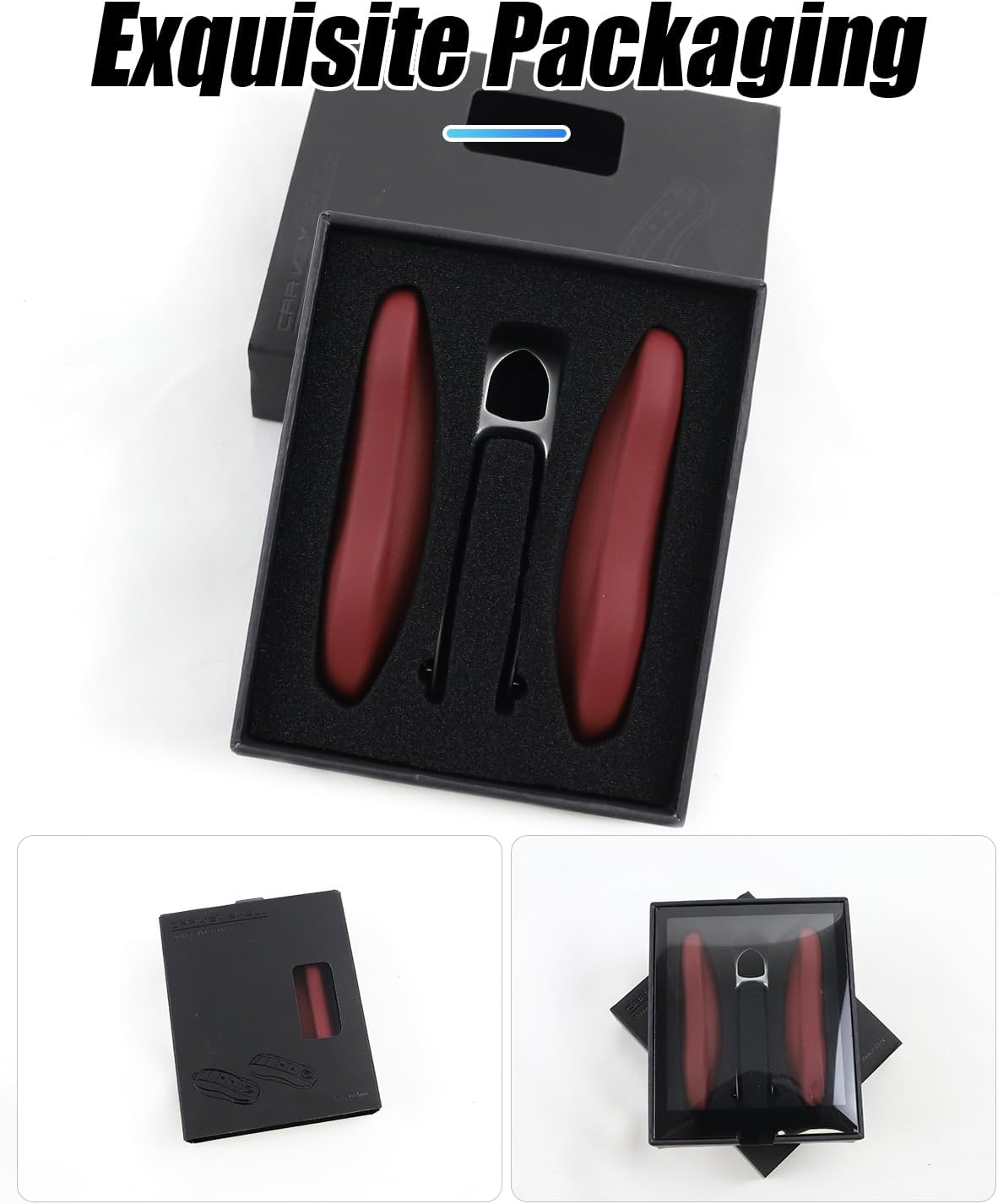 Étui en cuir pour clé Porsche 