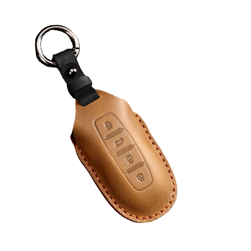 Carsine Ford Equator Leather Car Key Cover 4 Button Black