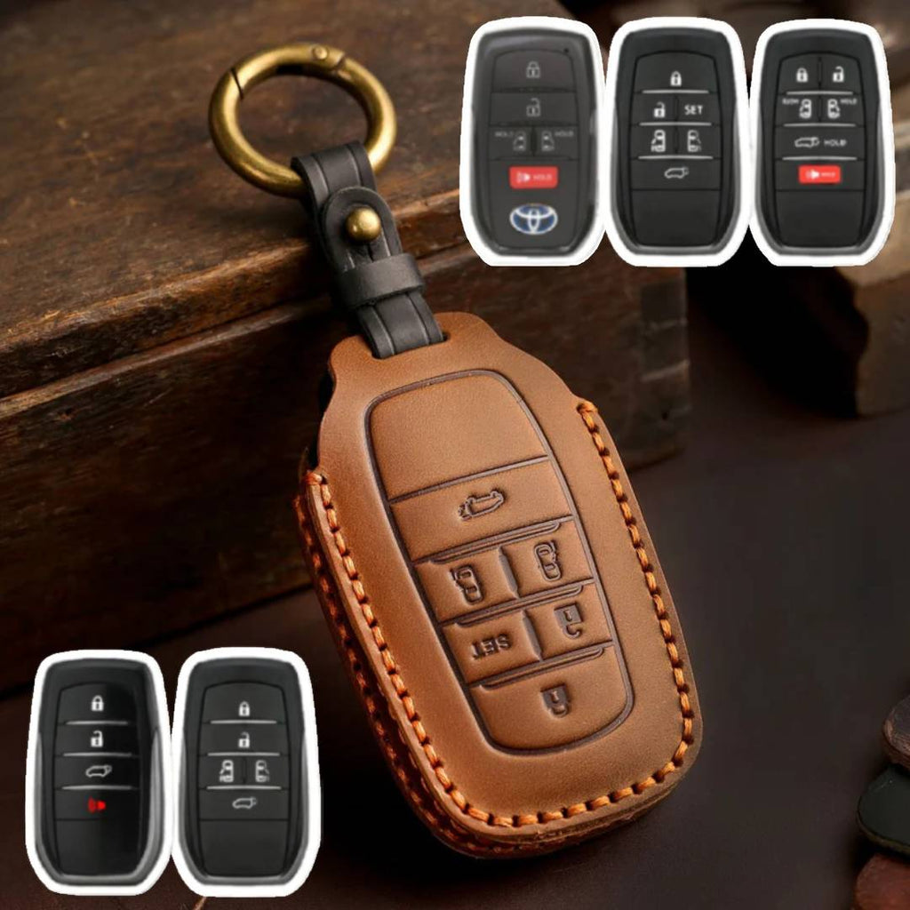 Toyota Sena Grevia Alphard Vellfire Leather Car Key Cover 4,5,6 Button