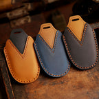 Carsine Ford Equator Leather Car Key Cover 4 Button Black