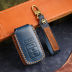 Carsine Acura MDX CDX RDX TLX Leather Car Key Cover Black