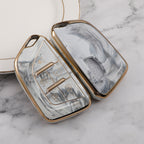 Carsine Cadillac Car Key Case Gold Inlaid With Jade Grey / Key case