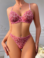 Polka Dot Thong Sexy Lingerie 2-Piece Set G string Thong