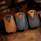 Carsine Buick Chevrolet Leather Car Key Cover 2,3,4,5 Button Black / 2 Button