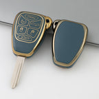 Carsine Jeep Dodge Chrysler Car Key Case Golden Edge Grey