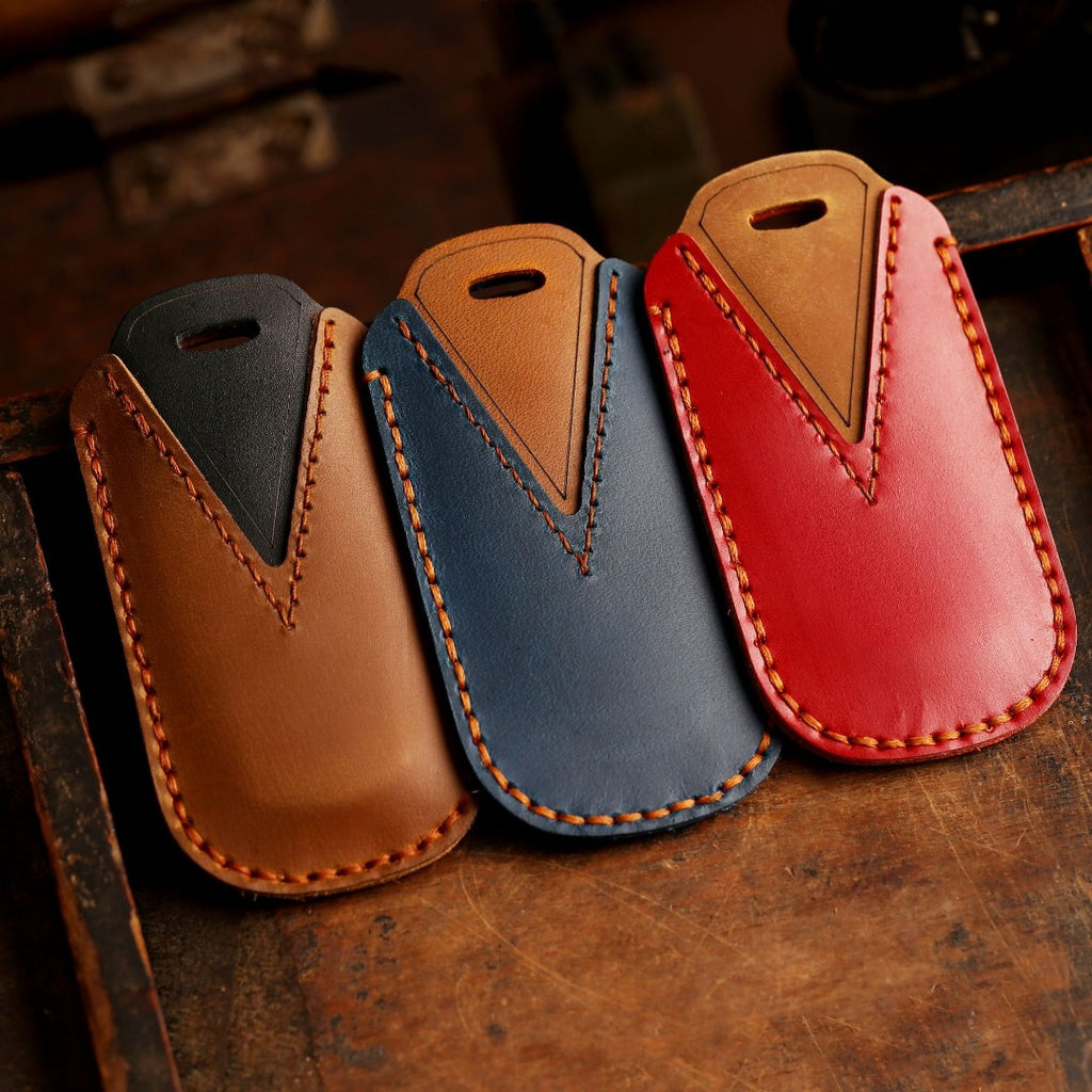 Mazda Angkesaila CX4 CX5 CX8 CX9 CX30 Atez Leder-Autoschlüsselhülle mit 2 und 3 Tasten