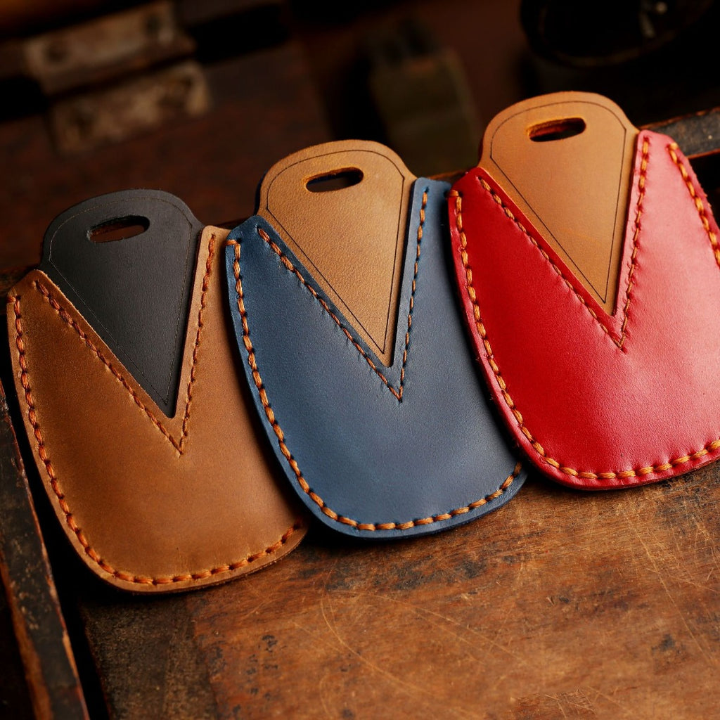 Carsine Hyundai IX25 Festa IX35 Leather Car Key Cover 3 Button Black / 3 Button