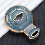 Étui à clés de voiture BMW Mini Cooper Clubman Countryman Paceman Roadster, bord doré