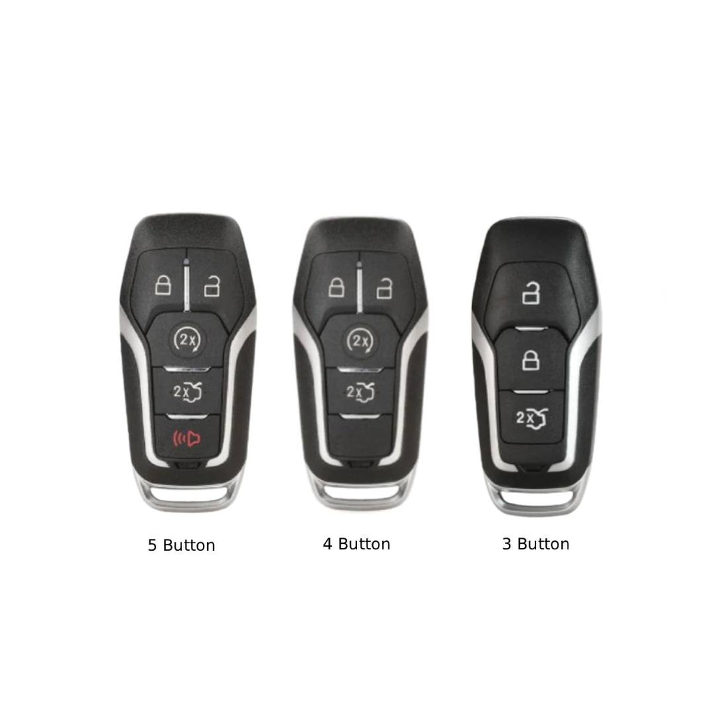 Ford Escort, Mondeo, EcoSport, Edge, Mustang, Explorer – Autoschlüsselhülle aus Leder für 3, 4 und 5 Tasten