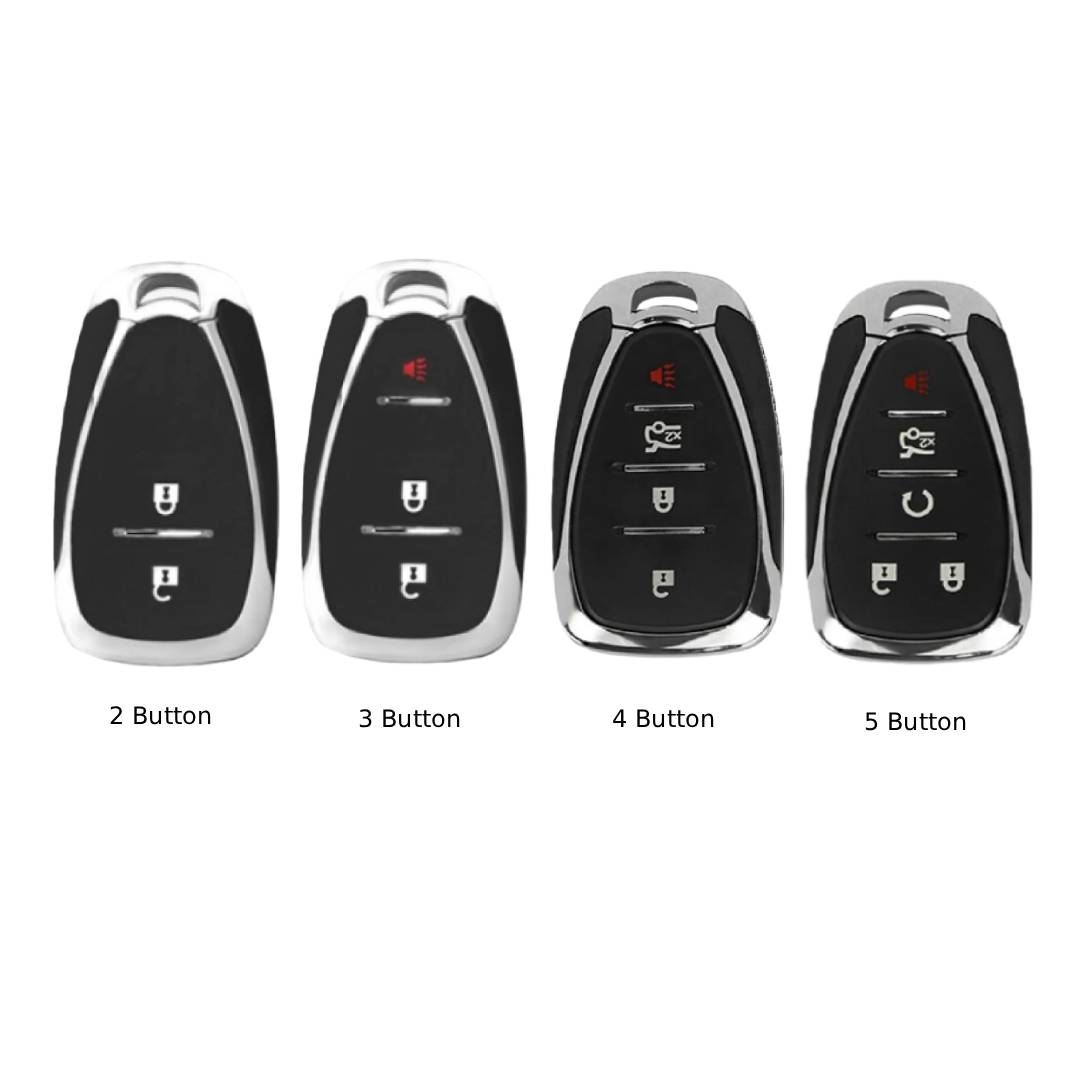 Chevrolet Traverse, Malibu, Cruze, Trax Autoschlüsselhülle aus Leder für 2, 3, 4 und 5 Tasten