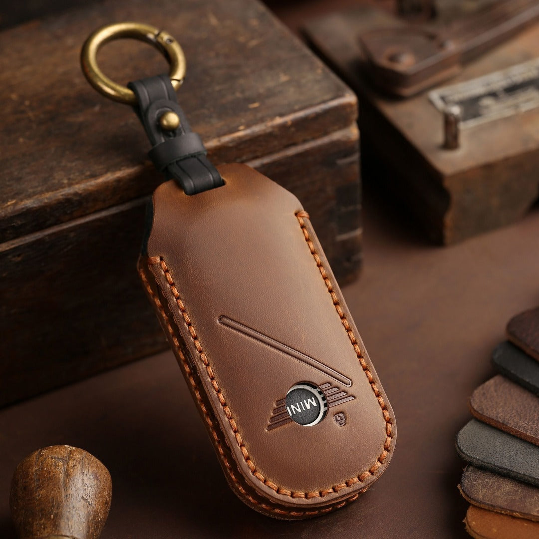 BMW Mini Countryman Cooper One Leder-Autoschlüsselhülle