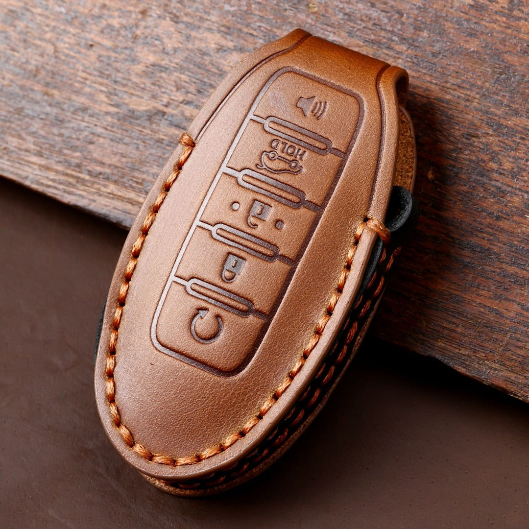 Nissan Autoschlüsselhülle aus Leder für 3, 4 und 5 Tasten
