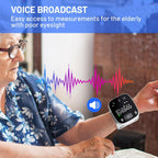 Carsine Blood Pressure Monitor Rechargeable Blood Pressure Monitors for Home Use Adjustable Automatic Wrist Cuff Voice Broadcast 2 * 120 Reading Memory for 2 Users with Carrying Case Black