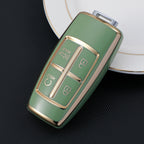 Carsine Genesis Car Key Case Golden Edge Type A / Green / Key case