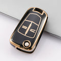 Carsine Opel Holden Vauxhall Car Key Case Golden Edge Black / Key case