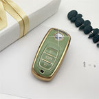 Carsine Volkswagen Car Key Case Golden Edge Green / Key case