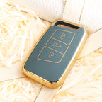 Carsine Volkswagen Car Key Case Golden Edge Grey / Key case