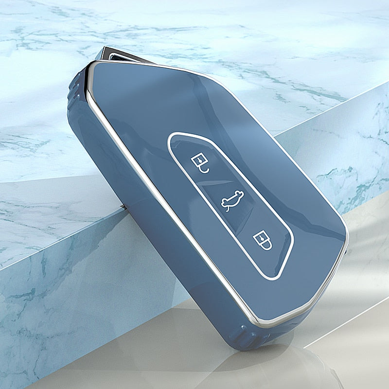 Carsine Volkswagen Car Key Case Silver Edge Grey / Key case